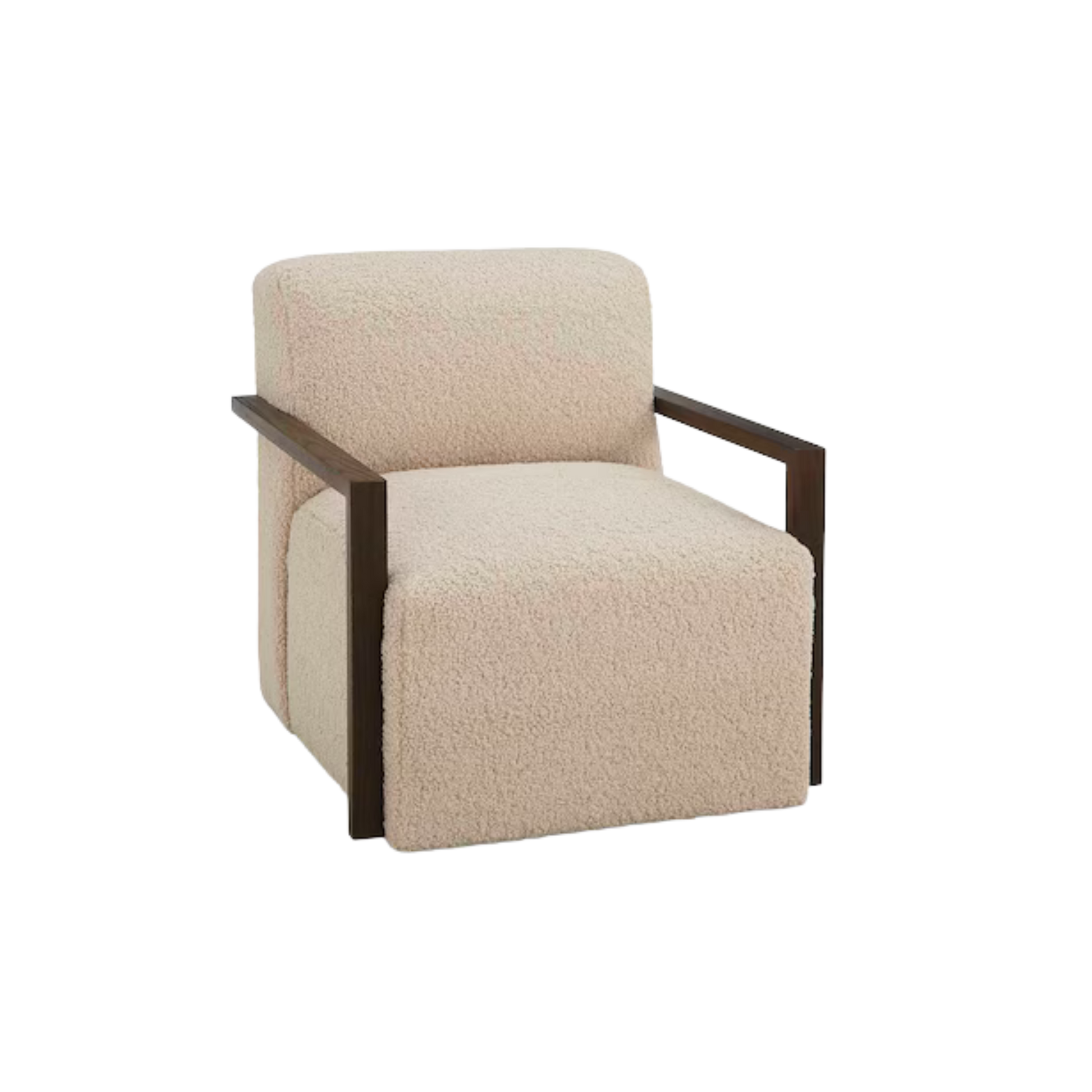 Creswell Wood Arm Swivel Chair - Custom - Chapin Furniture