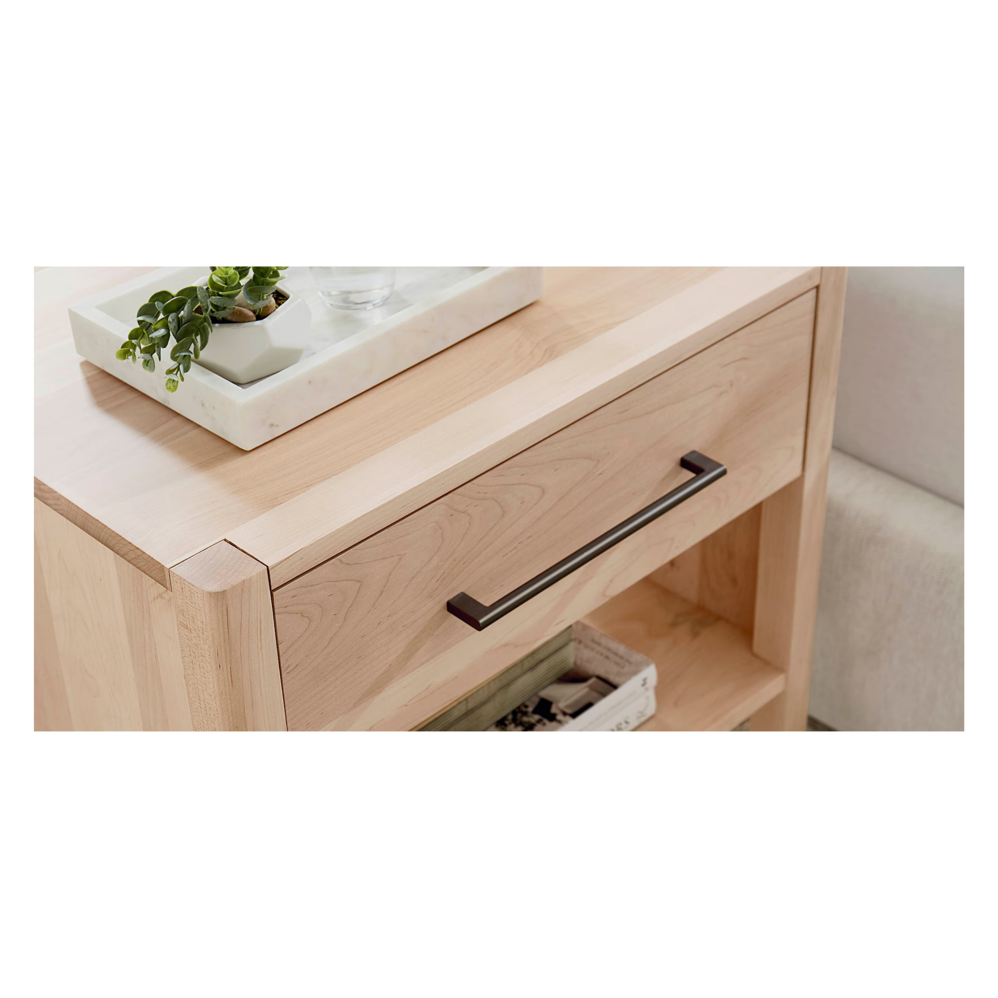 Benchmade Parkway Bedside Table - Lucent - Chapin Furniture