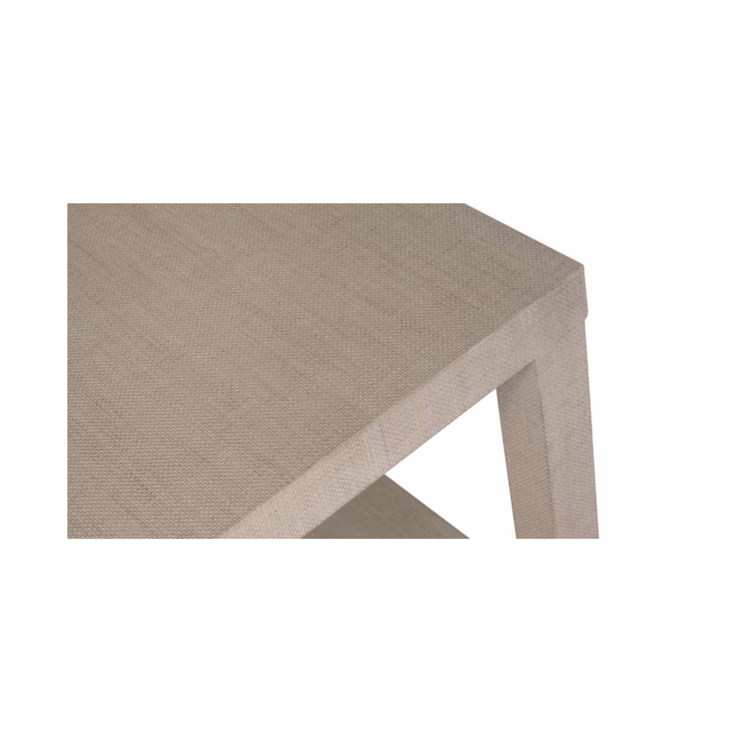 Ventura Raffia Square End Table - Sand Grey - Chapin Furniture