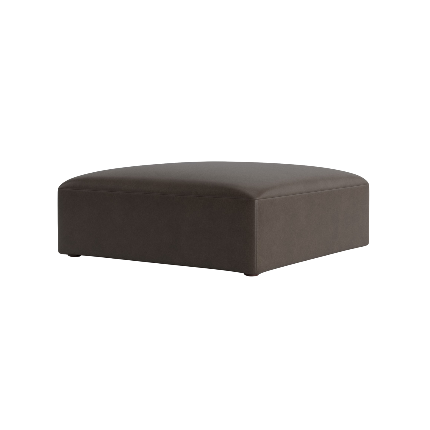 Clyde Leather Ottoman - Custom - Chapin Furniture