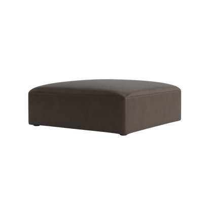 Clyde Leather Ottoman - Custom - Chapin Furniture