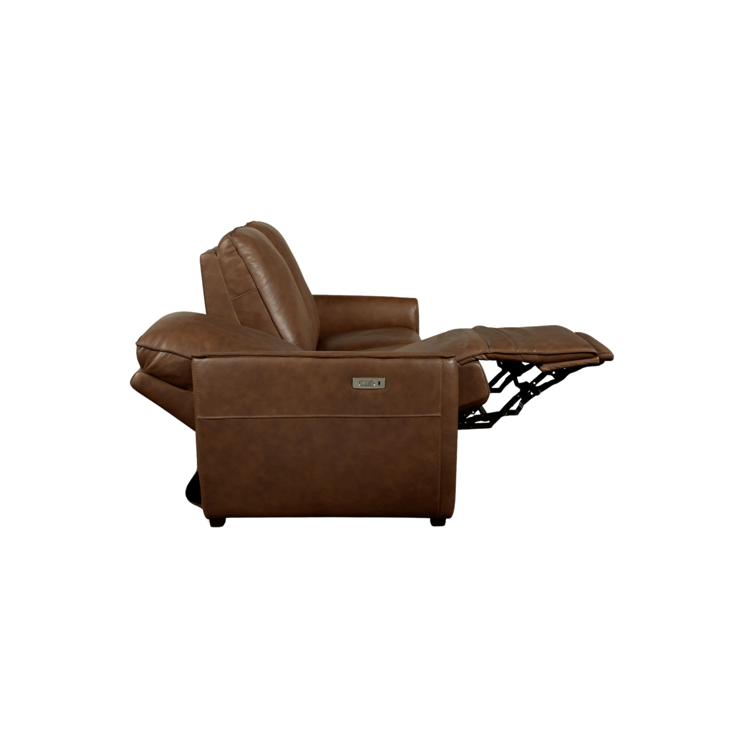 Everett Leather Reclining Sofa - Cork Leather - Chapin Furniture