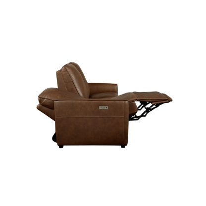 Everett Leather Reclining Sofa - Cork Leather - Chapin Furniture