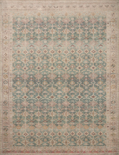 Angela Rose Aubrey Rug - Aqua / Sand - Chapin Furniture