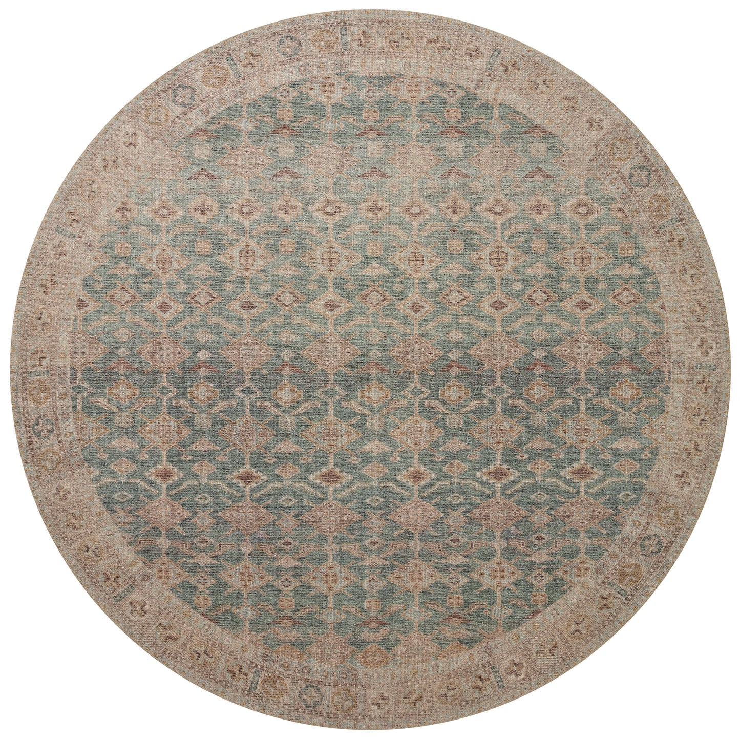 Angela Rose Aubrey Rug - Aqua / Sand - Chapin Furniture