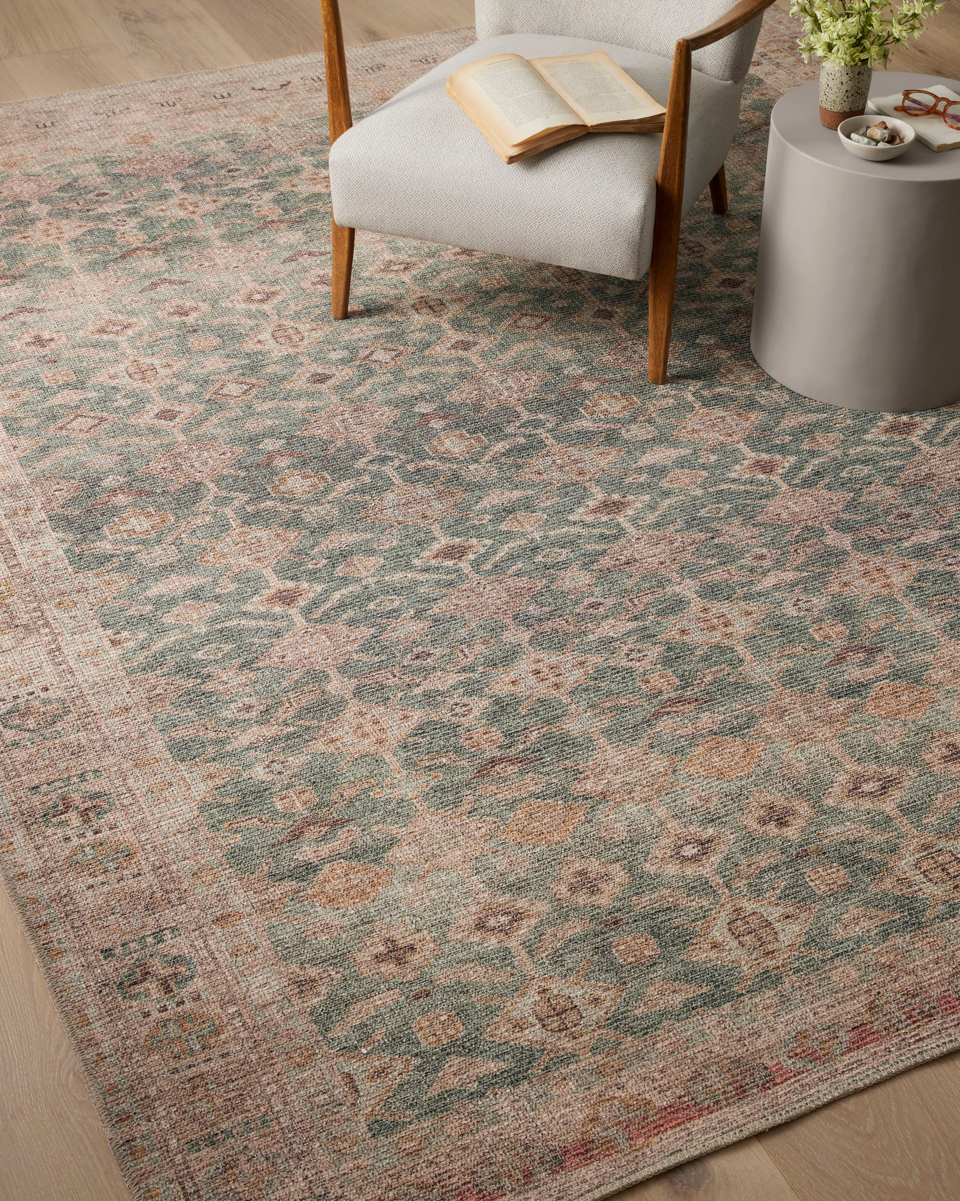 Angela Rose Aubrey Rug - Aqua / Sand - Chapin Furniture