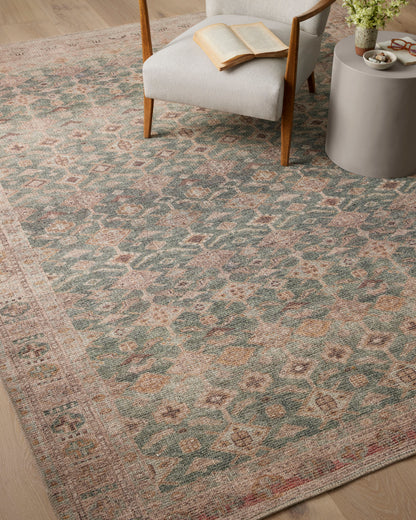Angela Rose Aubrey Rug - Aqua / Sand - Chapin Furniture