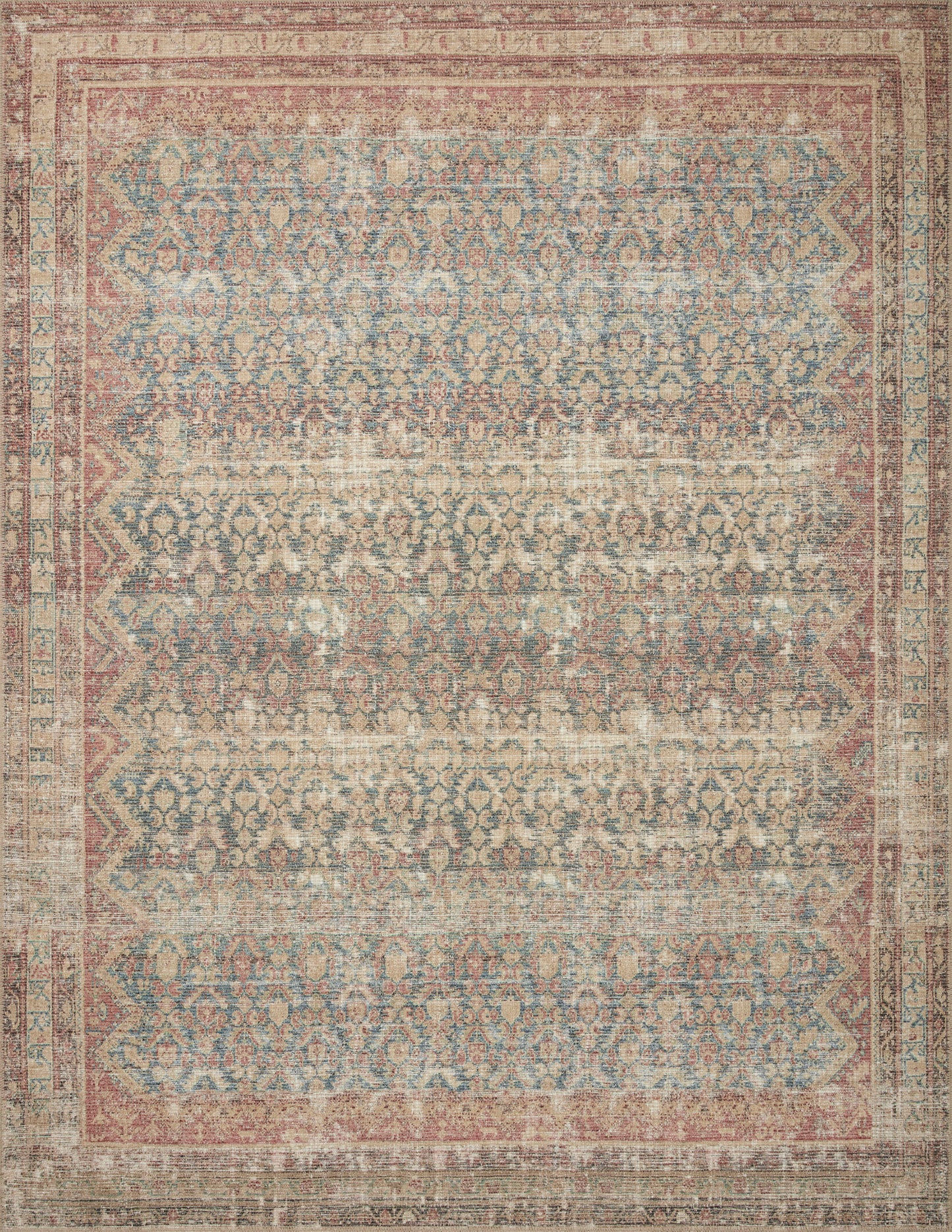 Angela Rose Aubrey Rug - Ocean / Spice - Chapin Furniture