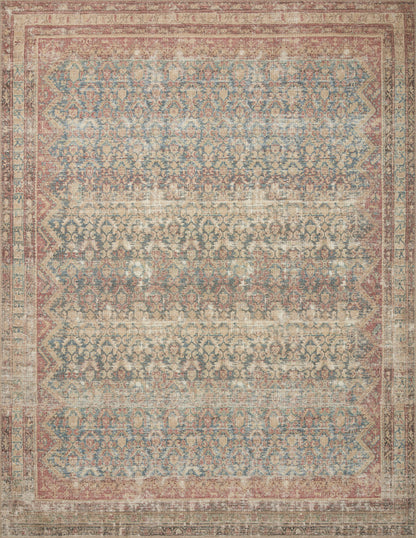 Angela Rose Aubrey Rug - Ocean / Spice - Chapin Furniture
