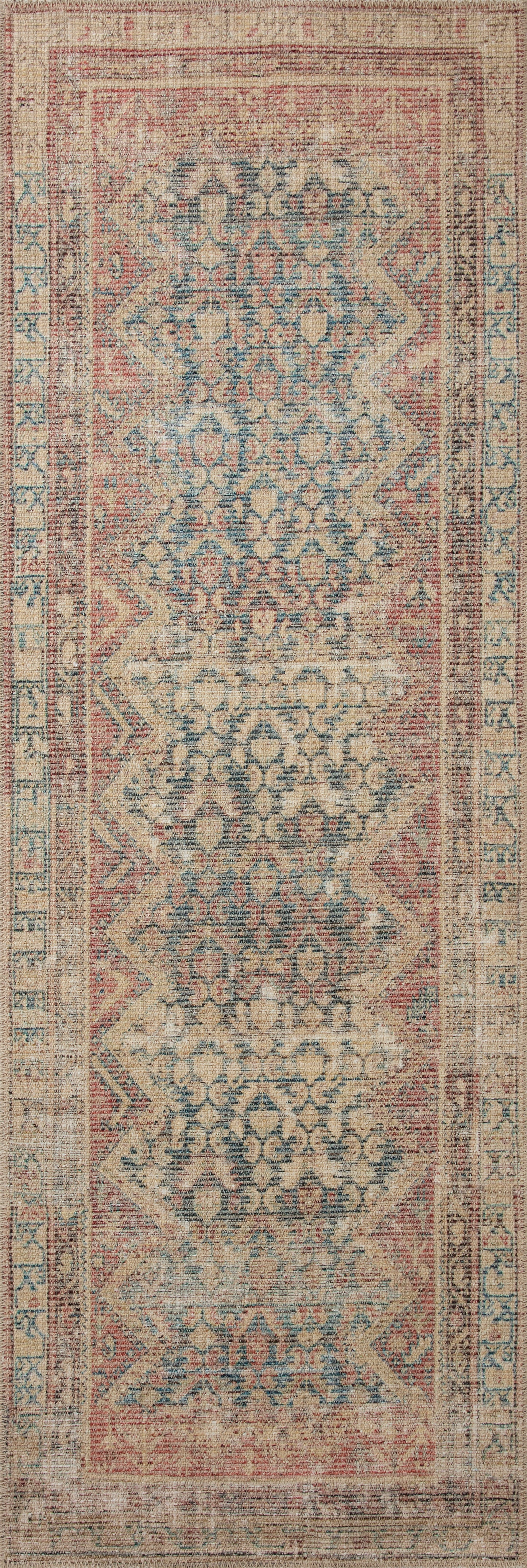 Angela Rose Aubrey Rug - Ocean / Spice - Chapin Furniture