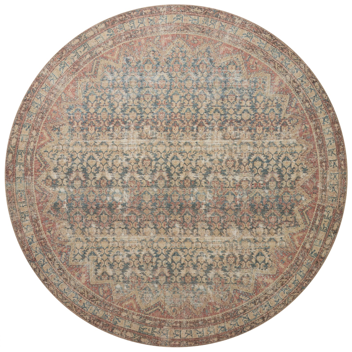 Angela Rose Aubrey Rug - Ocean / Spice - Chapin Furniture