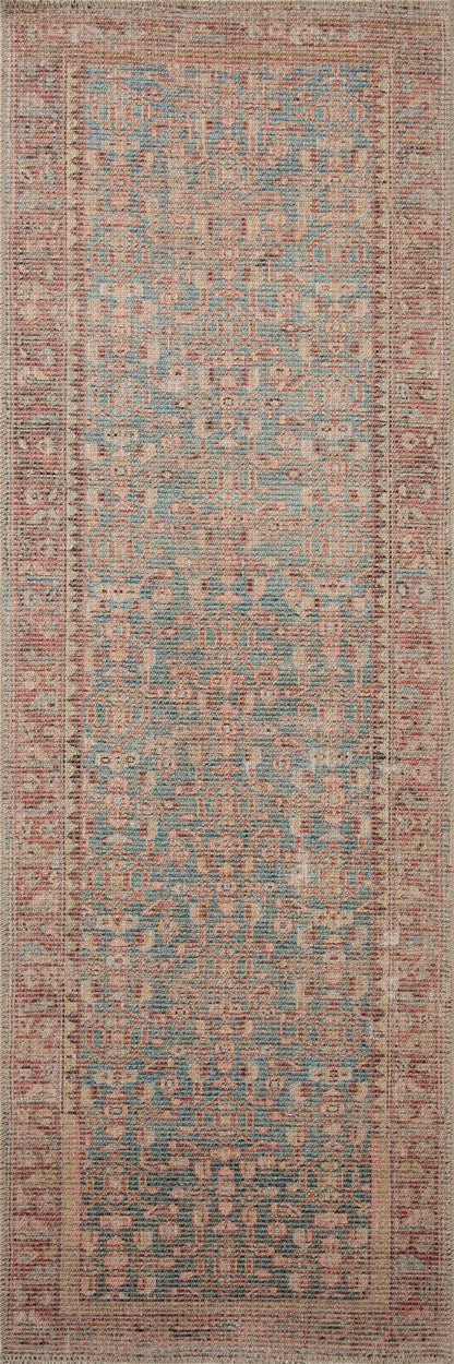 Angela Rose Aubrey Rug - Blue / Terracotta - Chapin Furniture