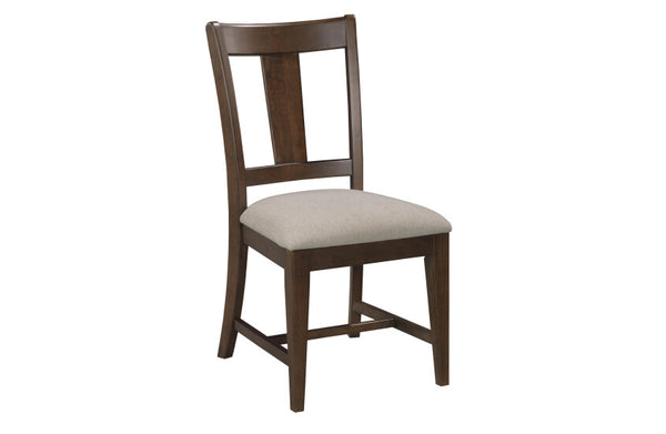 Kafe Splat Back Dining Chair Set of 2 - Mocha - Chapin Furniture