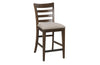 Kafe Tall Ladderback Dining Chair Set of 2 - Mocha - Chapin Furniture