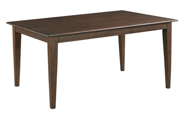 Kafe 60" Rectangular Leg Table - Mocha - Chapin Furniture