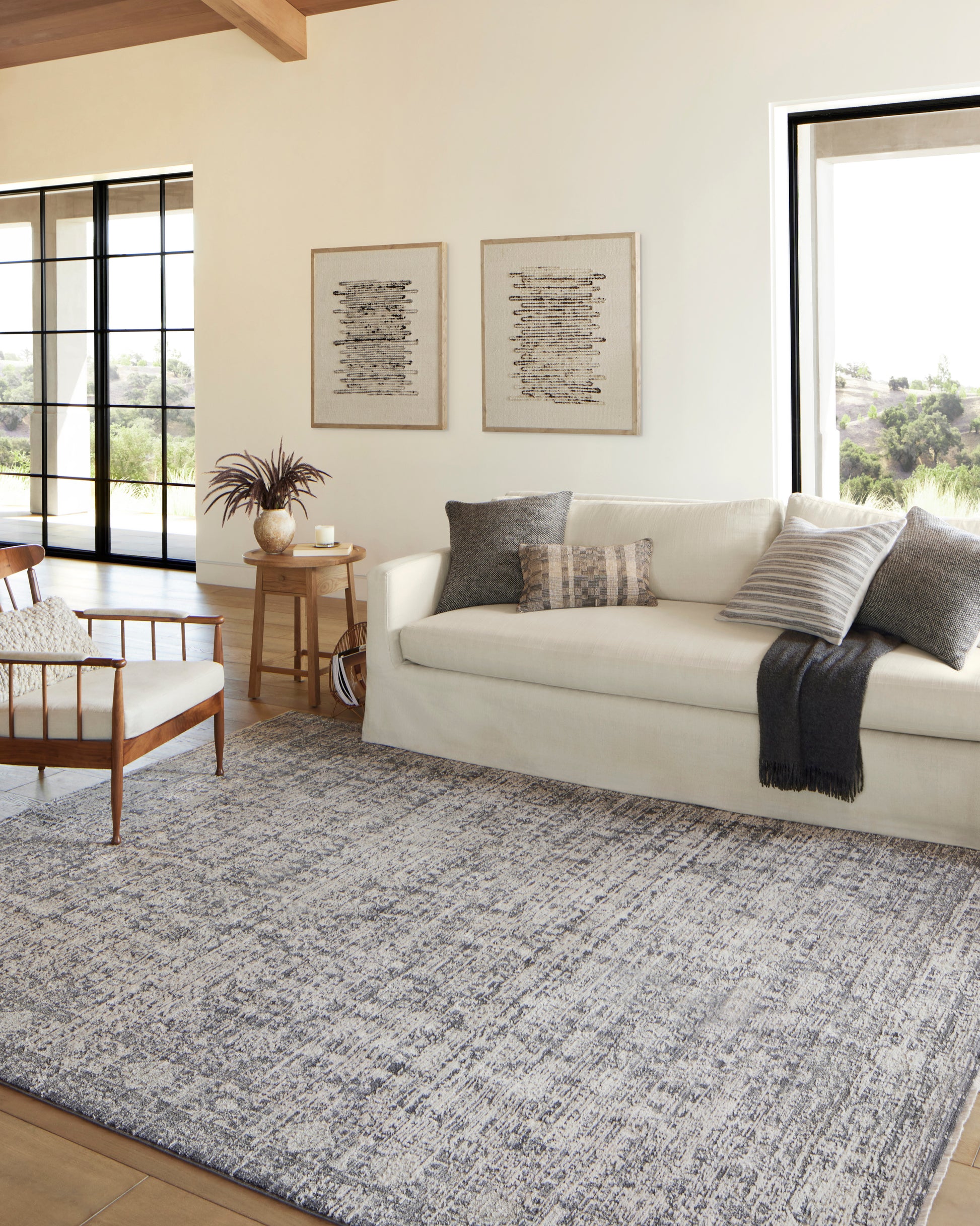 Amber Lewis Alie Rug - Charcoal / Dove - Chapin Furniture