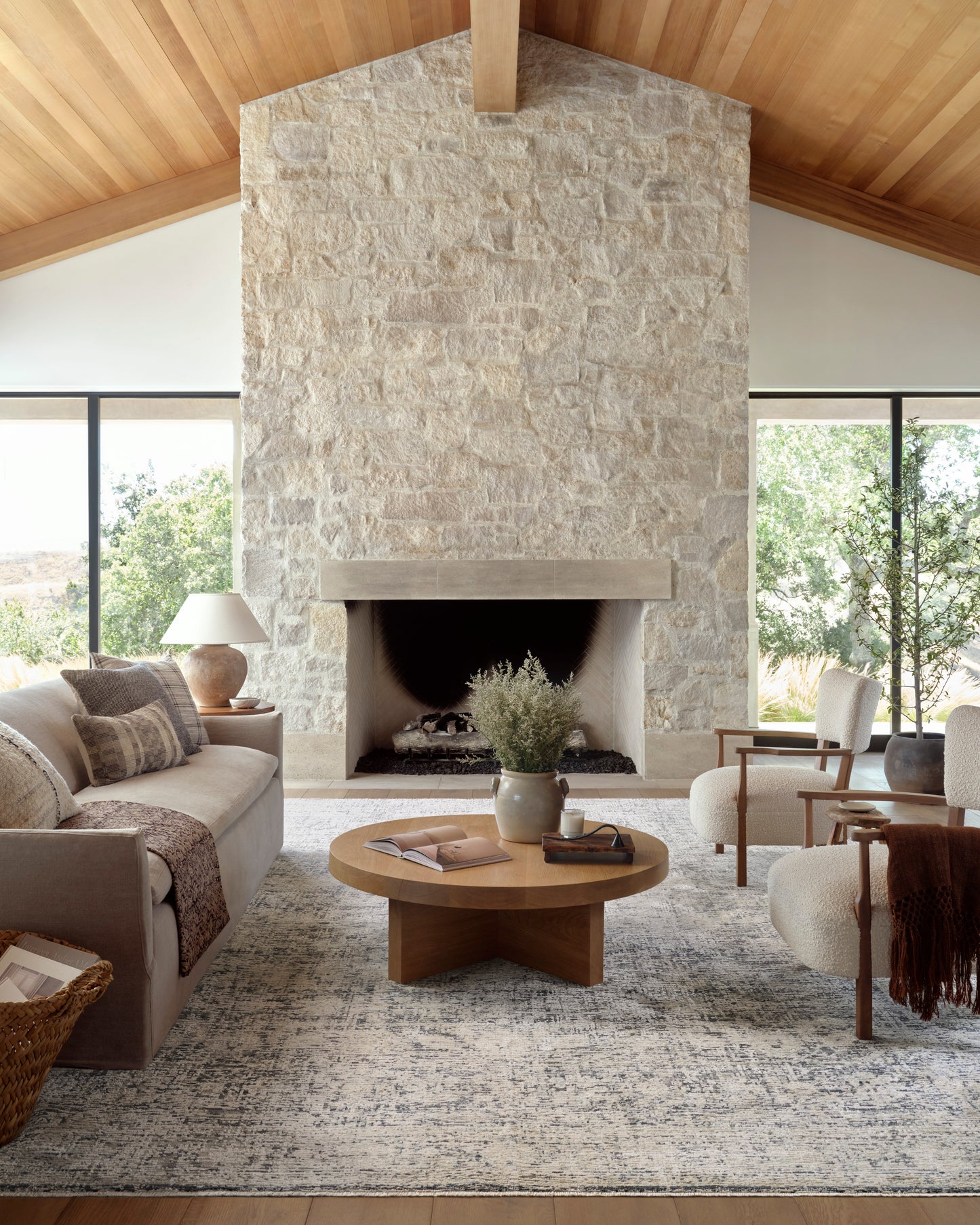 Amber Lewis Alie Rug - Charcoal / Beige - Chapin Furniture