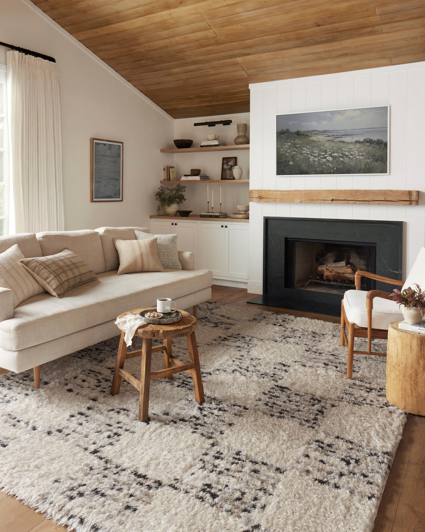 Angela Rose Amira Rug - Ivory / Granite - Chapin Furniture