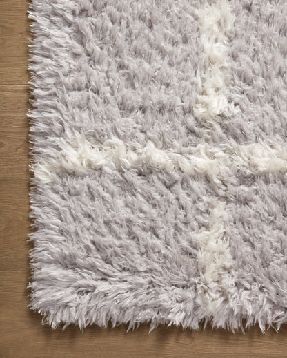 Angela Rose Amira Rug - Silver / Ivory - Chapin Furniture