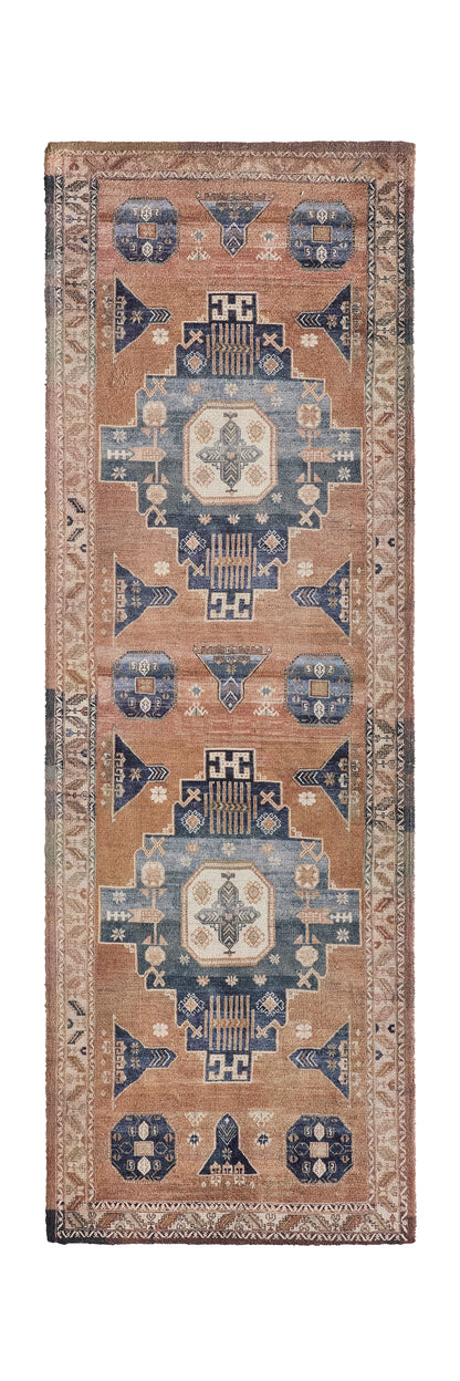 House Sprucing Amata Amorino AMT01 Tan/Navy Indoor/Outdoor Rug - Chapin Furniture