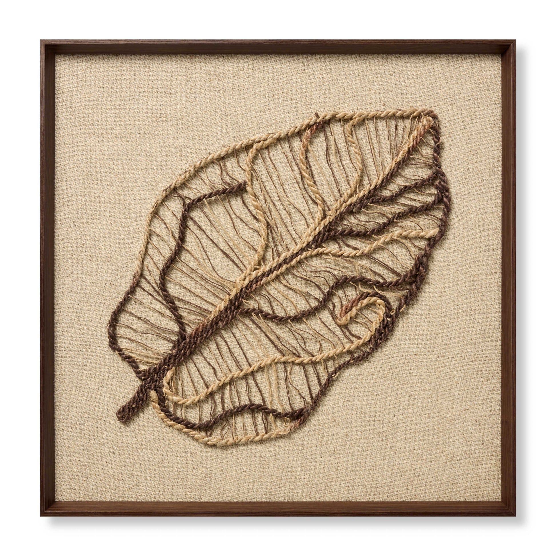 Loloi Autumn's Lace Dark Brown 2'-10" x 2'-10" Wall Art - Chapin Furniture