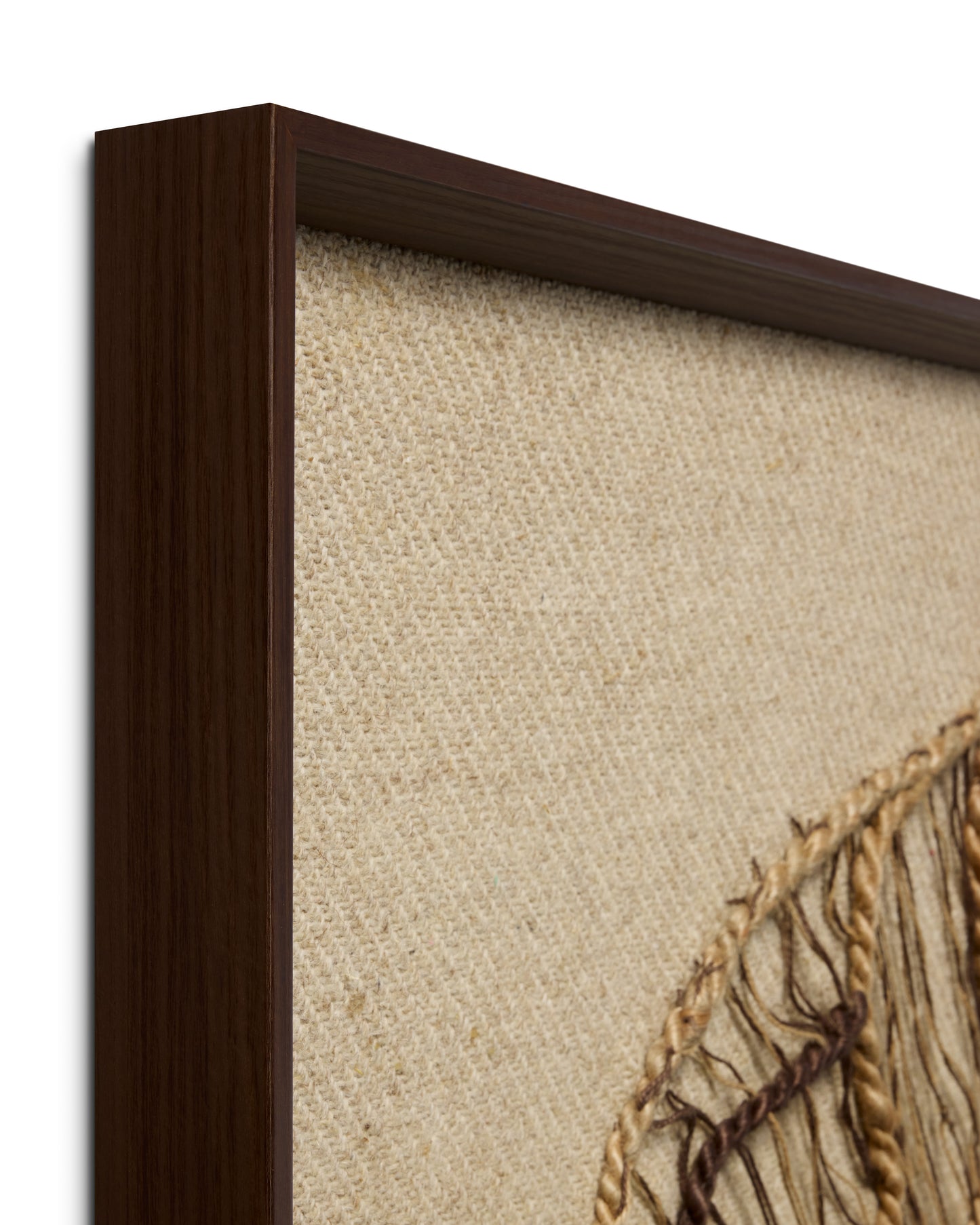 Loloi Autumn's Lace Dark Brown 2'-10" x 2'-10" Wall Art - Chapin Furniture