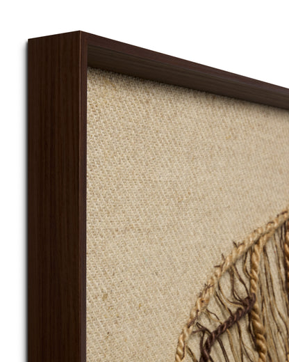 Loloi Autumn's Lace Dark Brown 2'-10" x 2'-10" Wall Art - Chapin Furniture