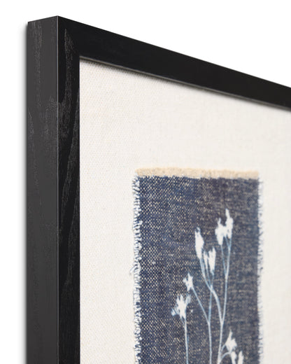 Amber Lewis x Loloi Cruz Blue / Ivory 1'-6" x 1'-10" Wall Art - Chapin Furniture