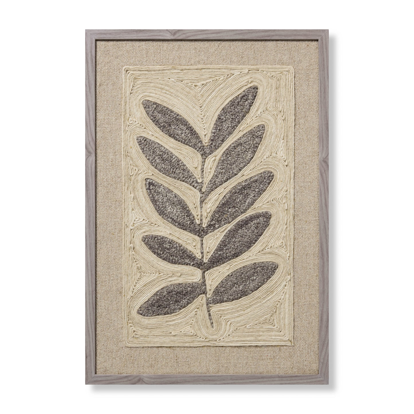 Loloi Frond & Fog Grey 2'-2" x 3'-2" Wall Art - Chapin Furniture