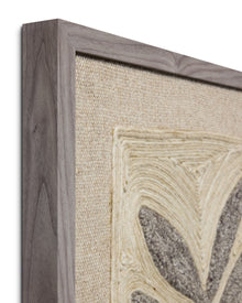 Loloi Frond & Fog Grey 2'-2" x 3'-2" Wall Art - Chapin Furniture