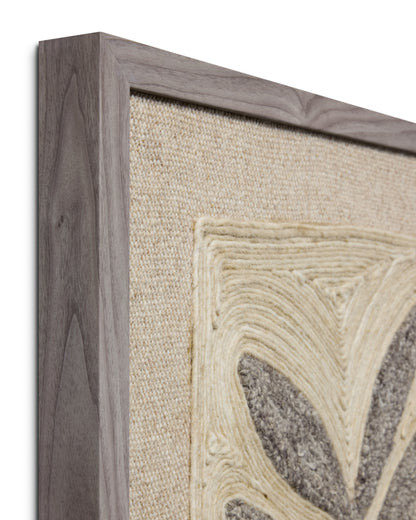 Loloi Frond & Fog Grey 2'-2" x 3'-2" Wall Art - Chapin Furniture