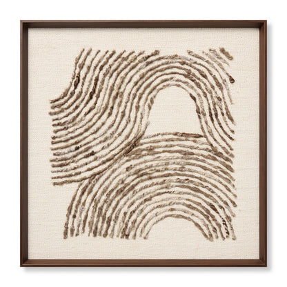 Loloi Phase Dark Brown 2'-9" x 2'-9" Wall Art - Chapin Furniture