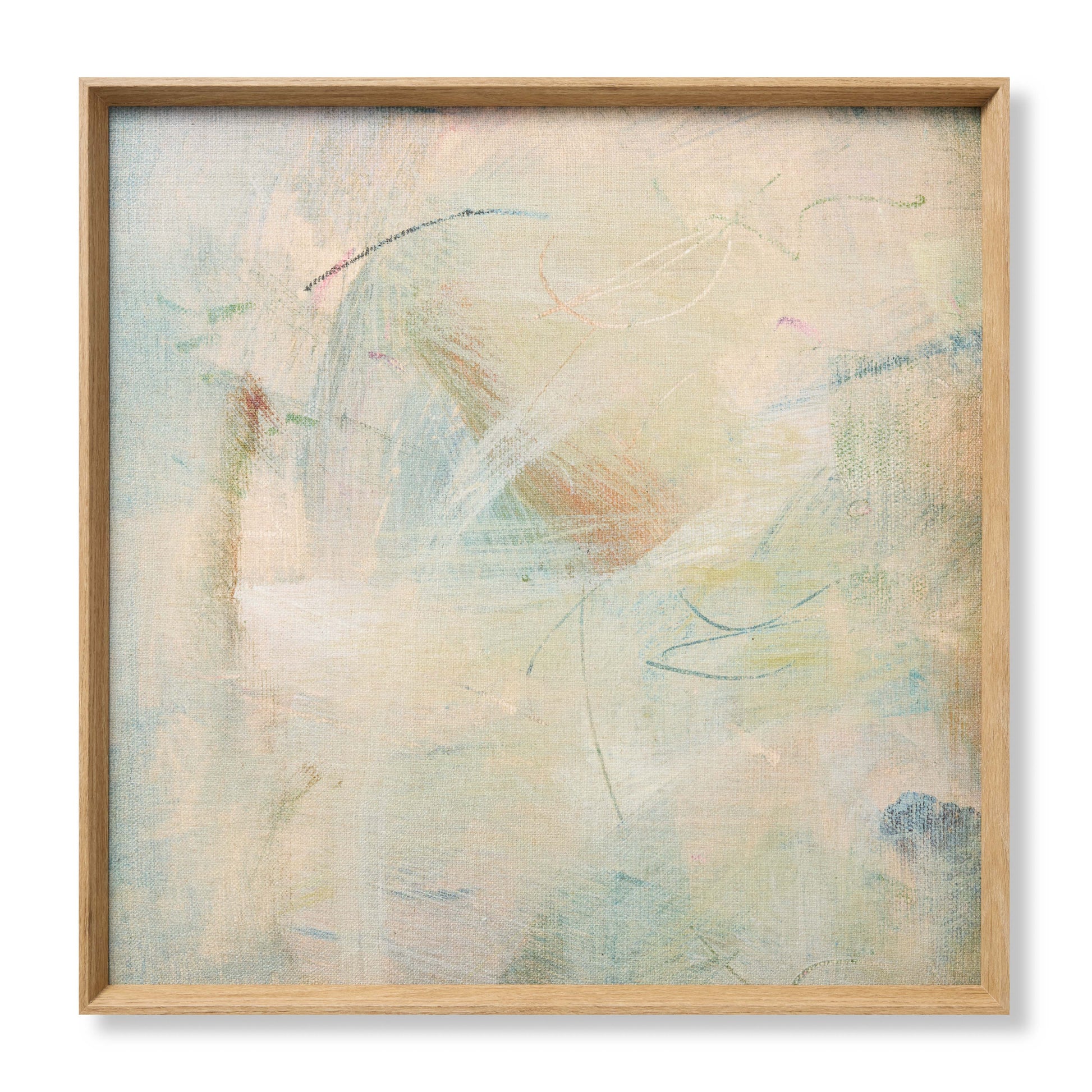 Loloi Subtle Currents Natural 2'-9" x 2'-9" Wall Art - Chapin Furniture