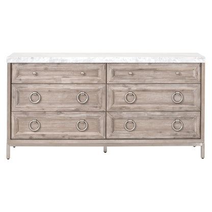 Azure Carrera Six Drawer Double Dresser - Chapin Furniture
