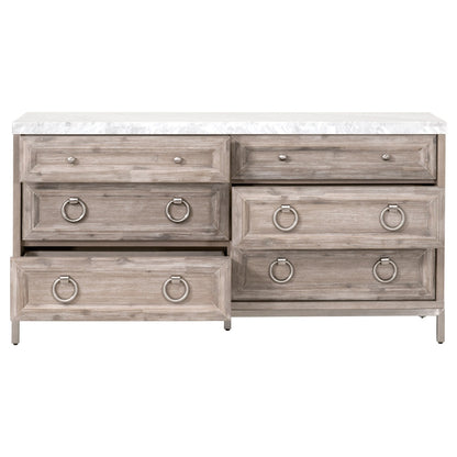 Azure Carrera Six Drawer Double Dresser - Chapin Furniture