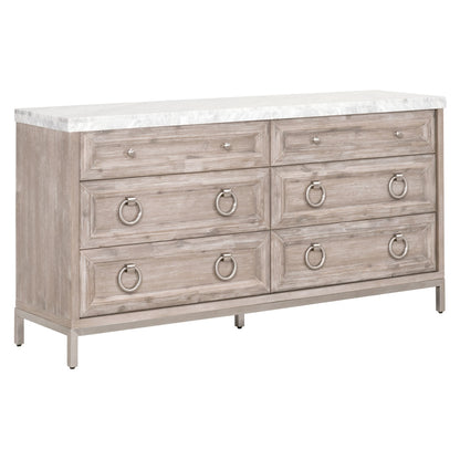 Azure Carrera Six Drawer Double Dresser - Chapin Furniture