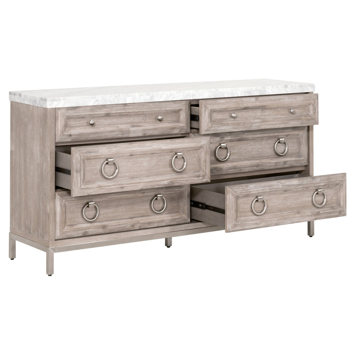 Azure Carrera Six Drawer Double Dresser - Chapin Furniture