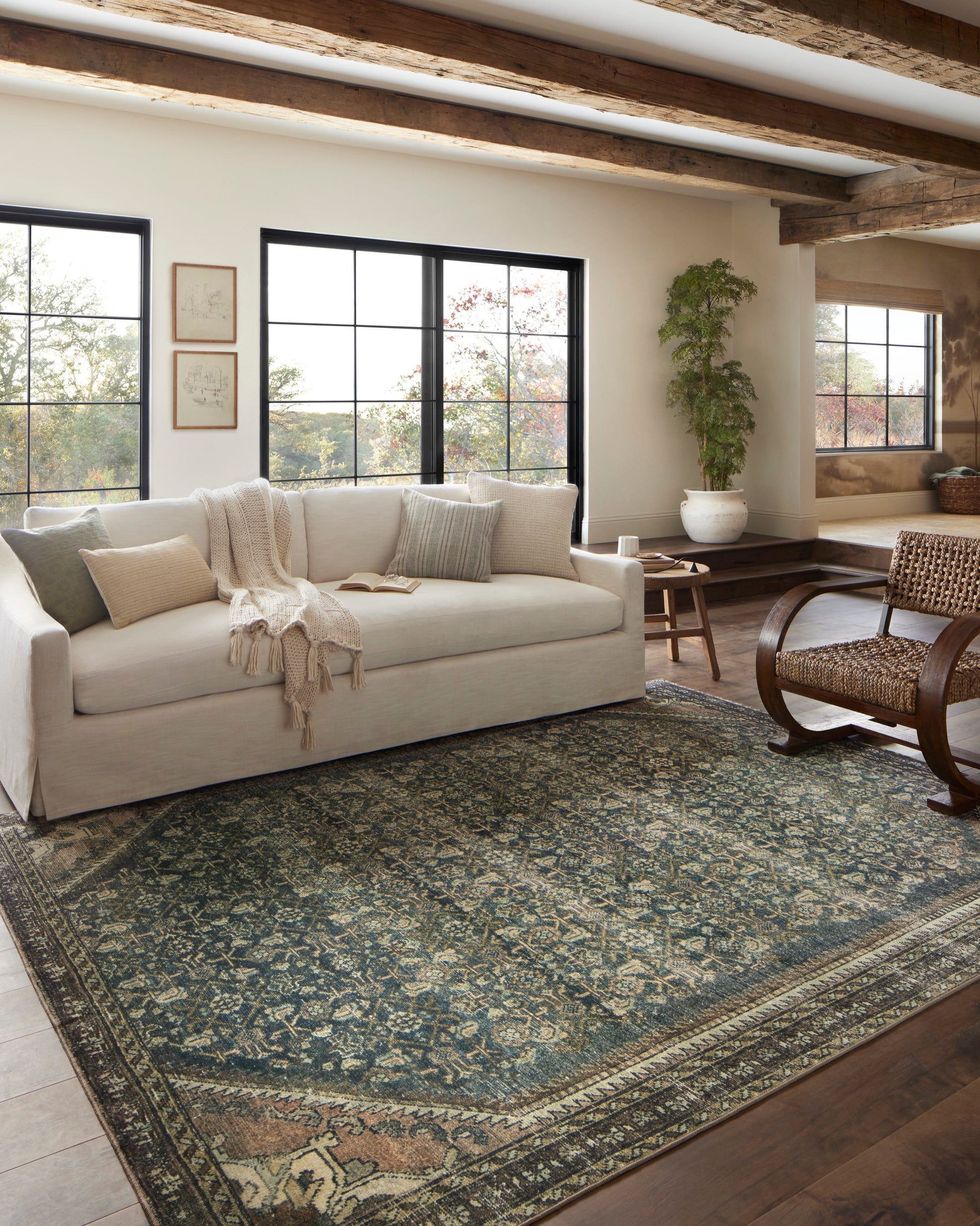 Magnolia Home Banks 02 Denim / Clay - Chapin Furniture