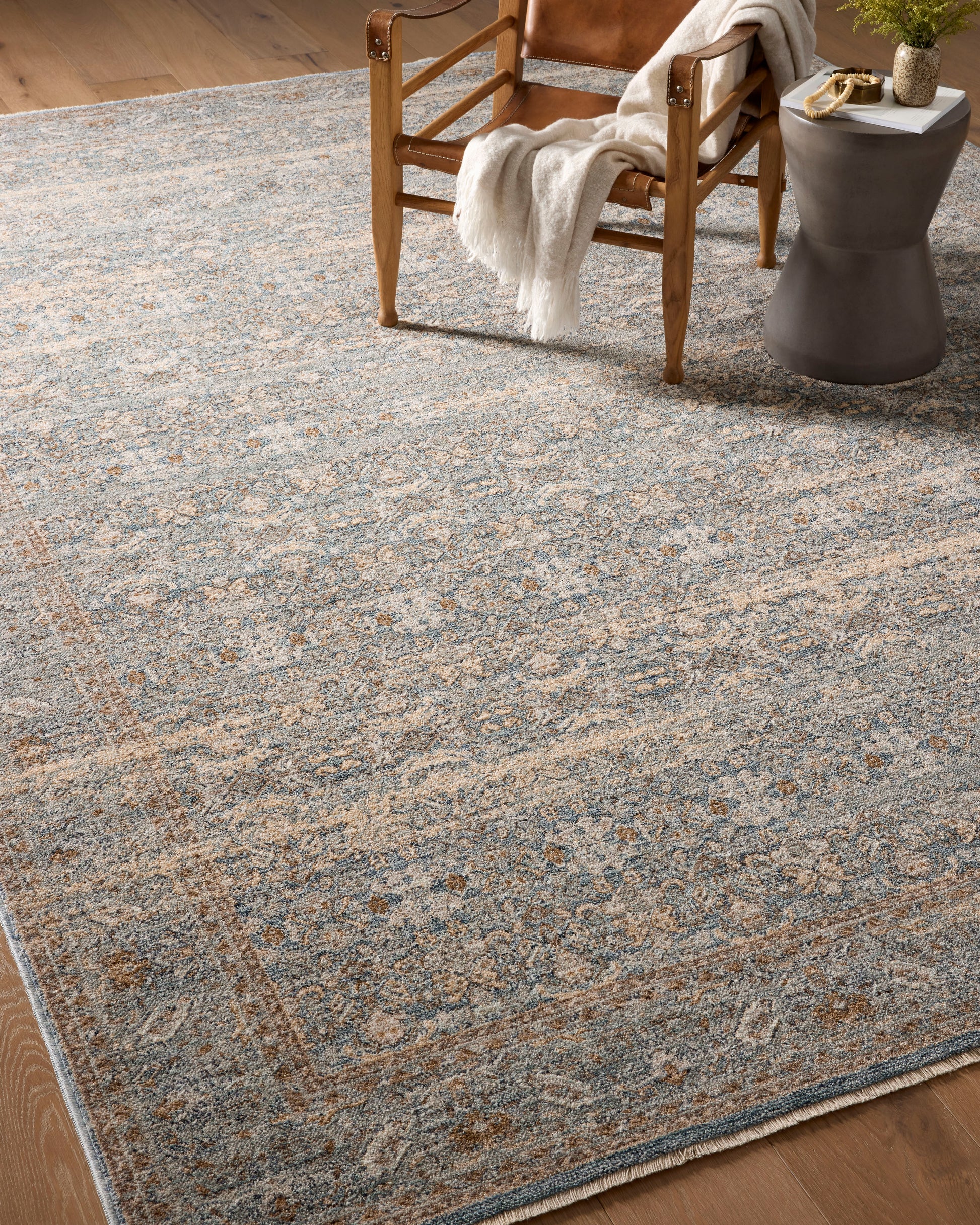 Angela Rose Blake Rug - Ocean / Mocha - Chapin Furniture