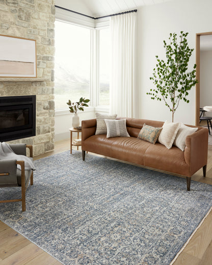 Angela Rose Blake Rug - Denim / Taupe - Chapin Furniture