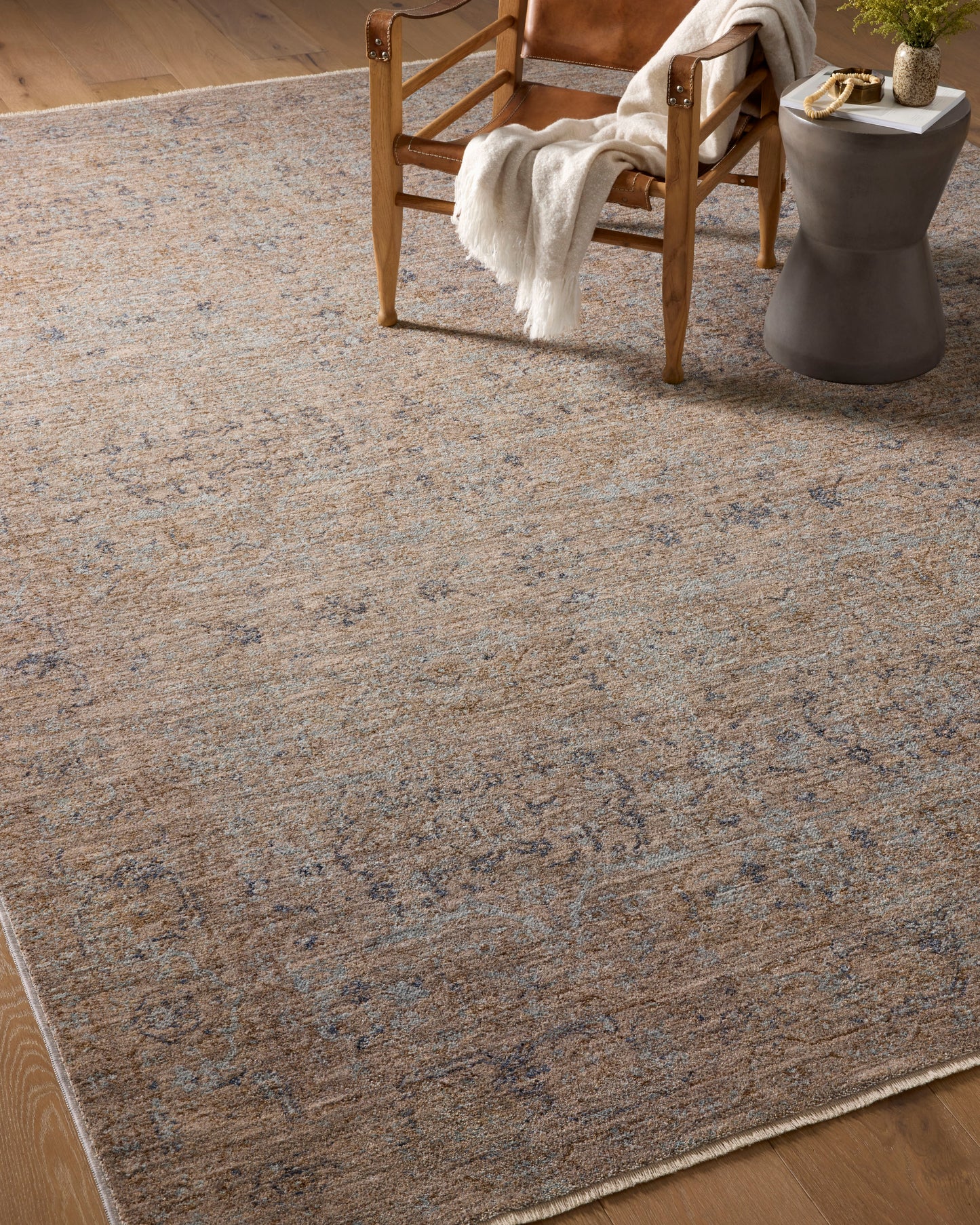 Angela Rose Blake Rug - Taupe / Blue - Chapin Furniture