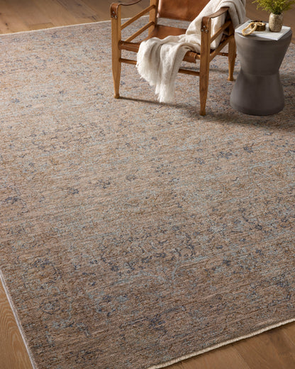 Angela Rose Blake Rug - Taupe / Blue - Chapin Furniture