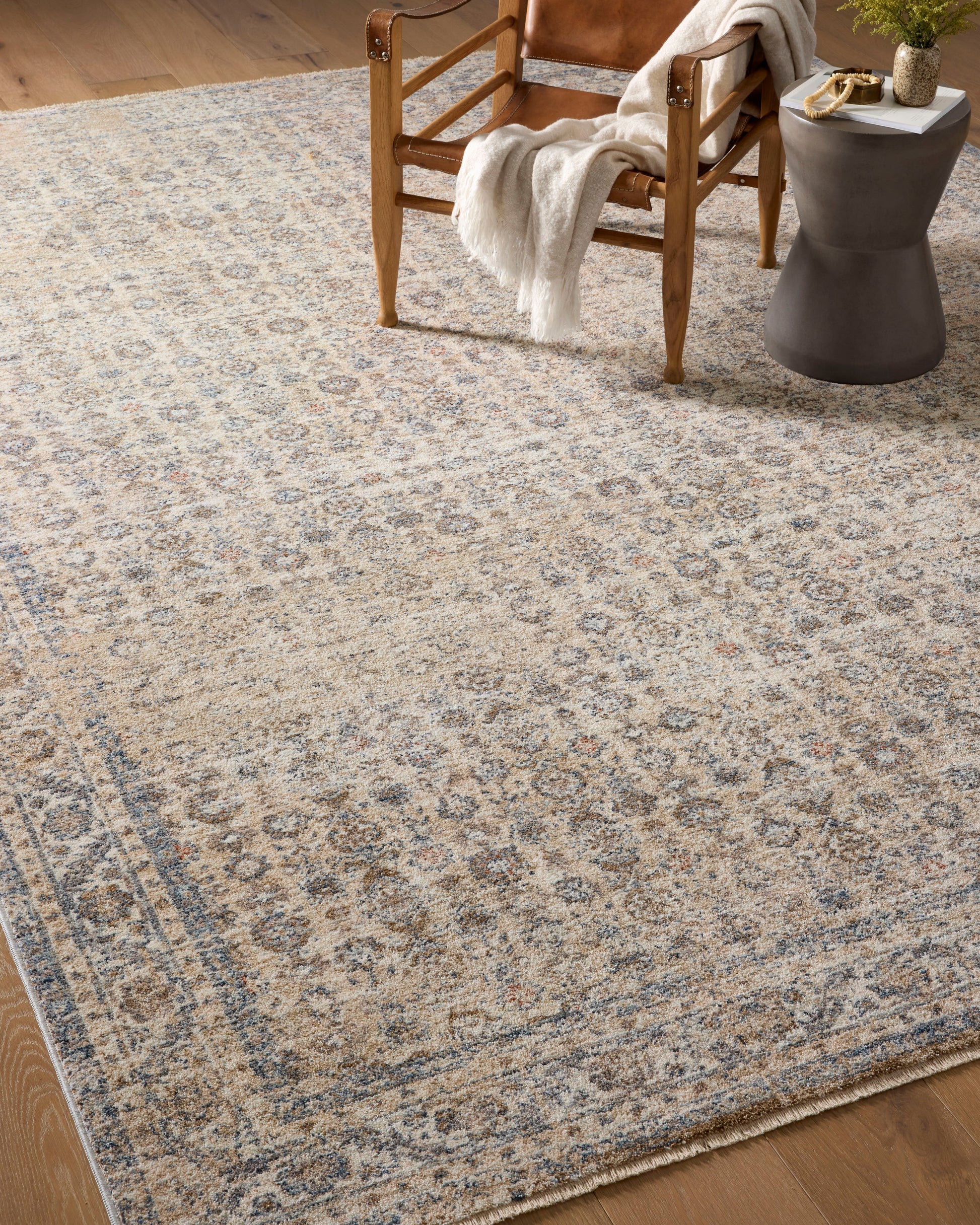 Angela Rose Blake Rug - Beige / Denim - Chapin Furniture