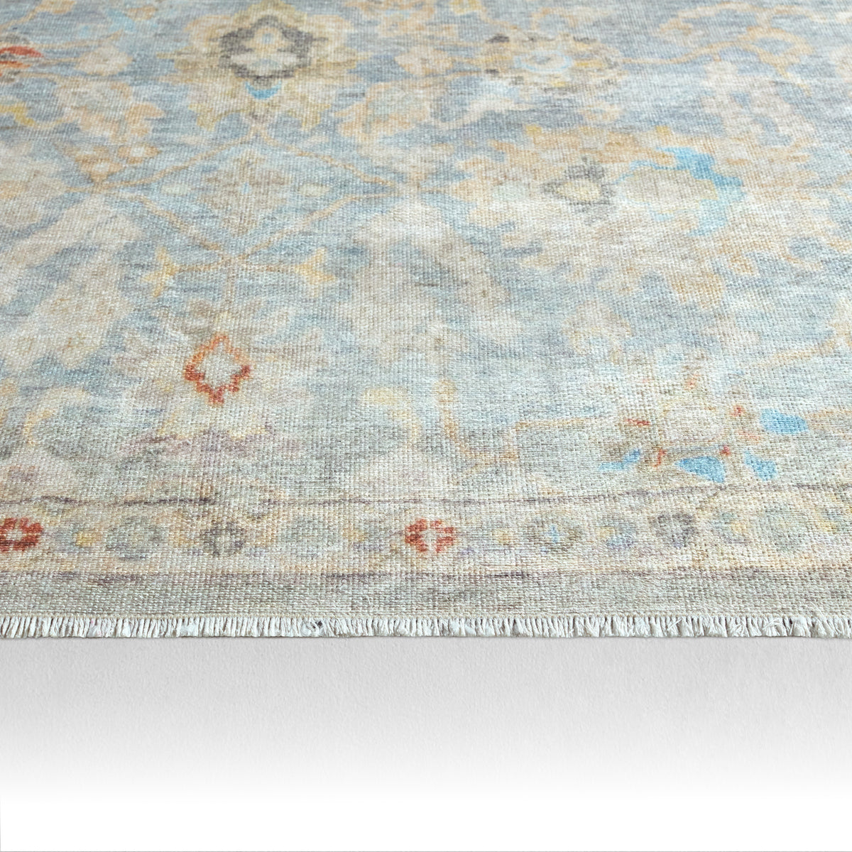Boheme Doire BOH28 Light Blue/Cream Rug - Chapin Furniture