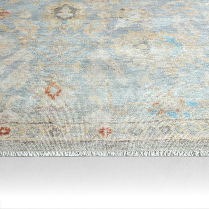 Boheme Doire BOH28 Light Blue/Cream Rug - Chapin Furniture