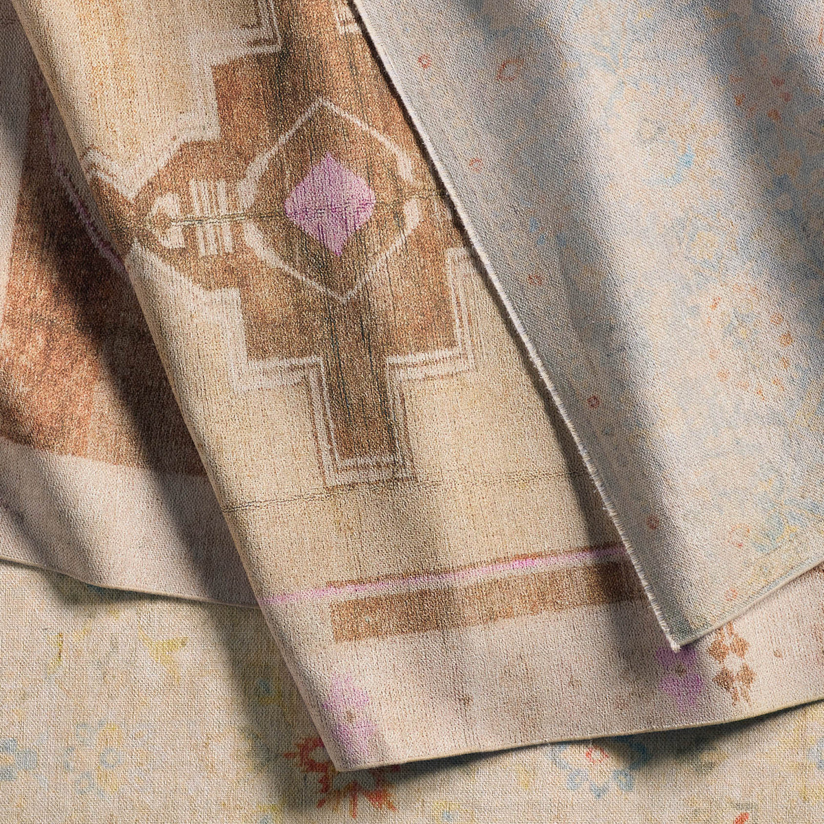 Jaipur Living Boheme Parian Medallion Tan/Pink Runner Rug - Chapin Furniture