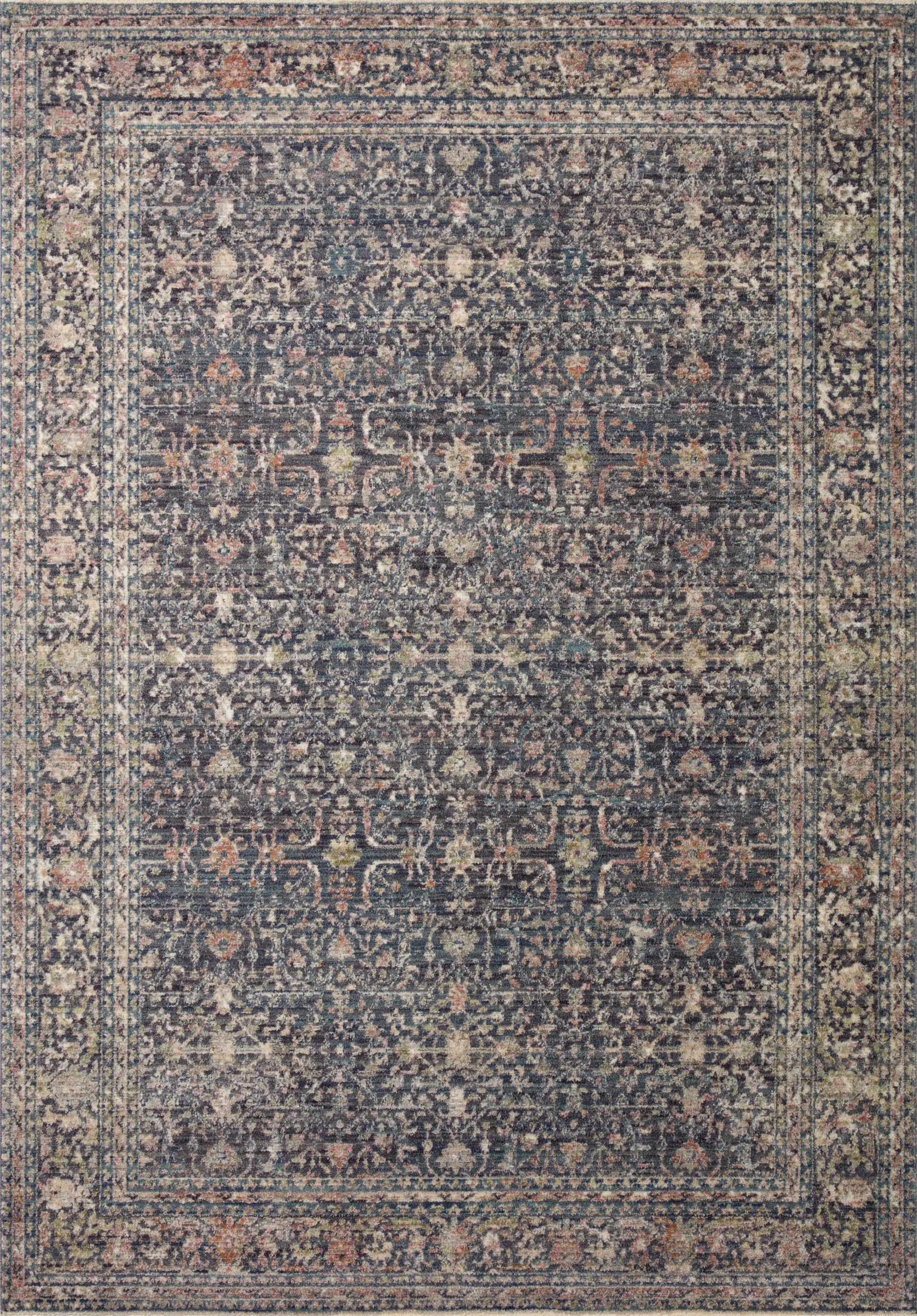 Jean Stoffer Bradbury 01 Rug- Midnight/Multi - Chapin Furniture
