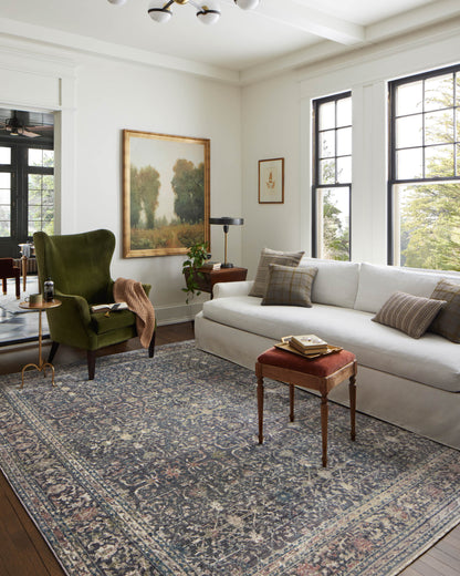 Jean Stoffer Bradbury 01 Rug- Midnight/Multi - Chapin Furniture