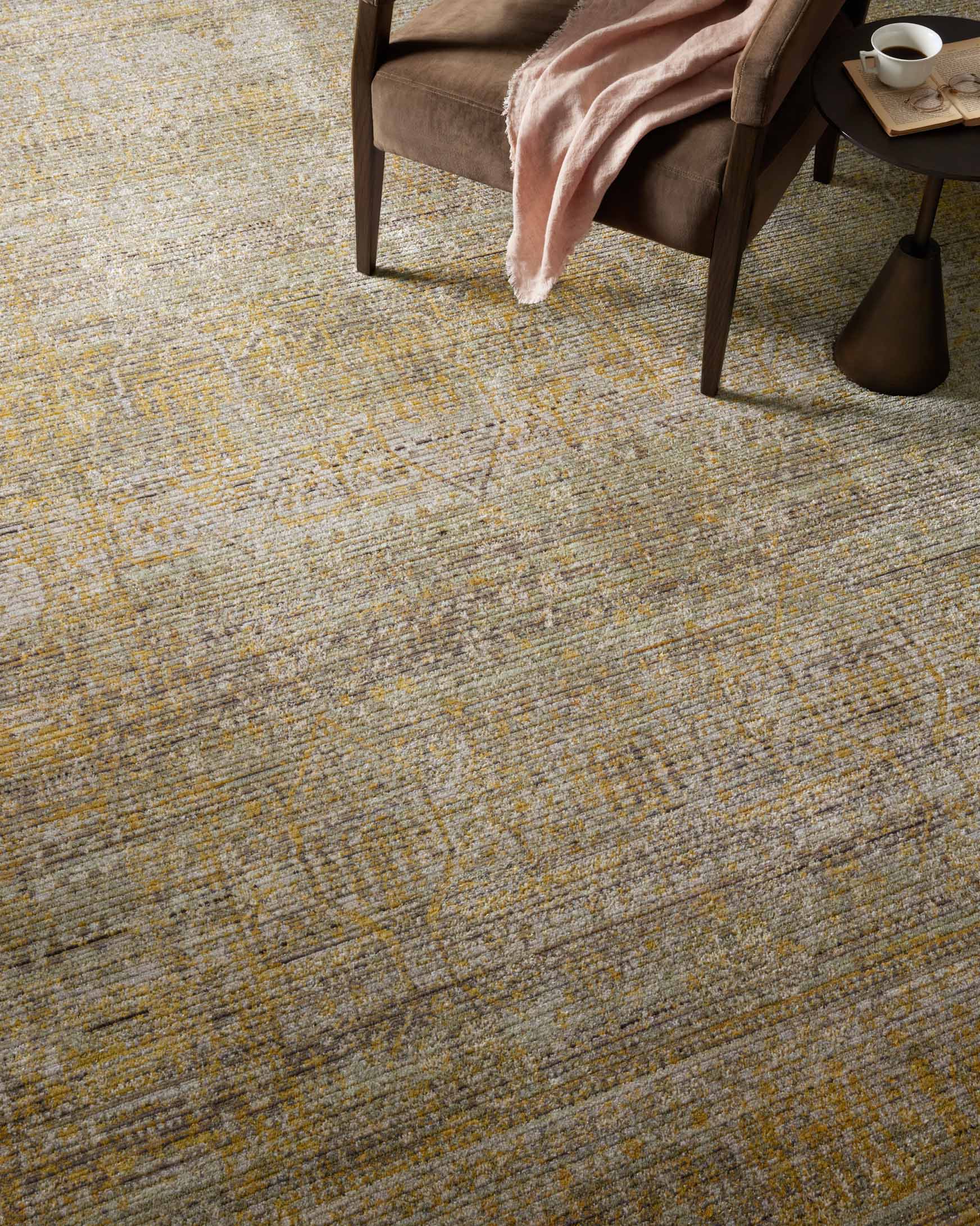 Jean Stoffer Bradbury 02 Rug- Dove/Gold - Chapin Furniture
