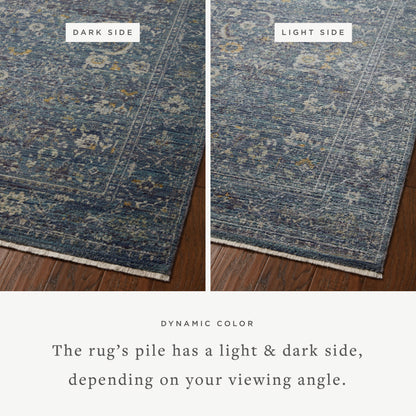 Jean Stoffer Bradbury 03 Rug- Ocean/Gold - Chapin Furniture